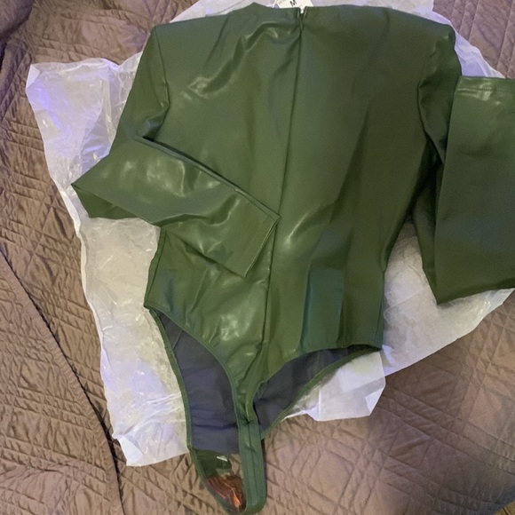 Ivy Park Adidas Faux Leather Bodysuit - Picture 5 of 7